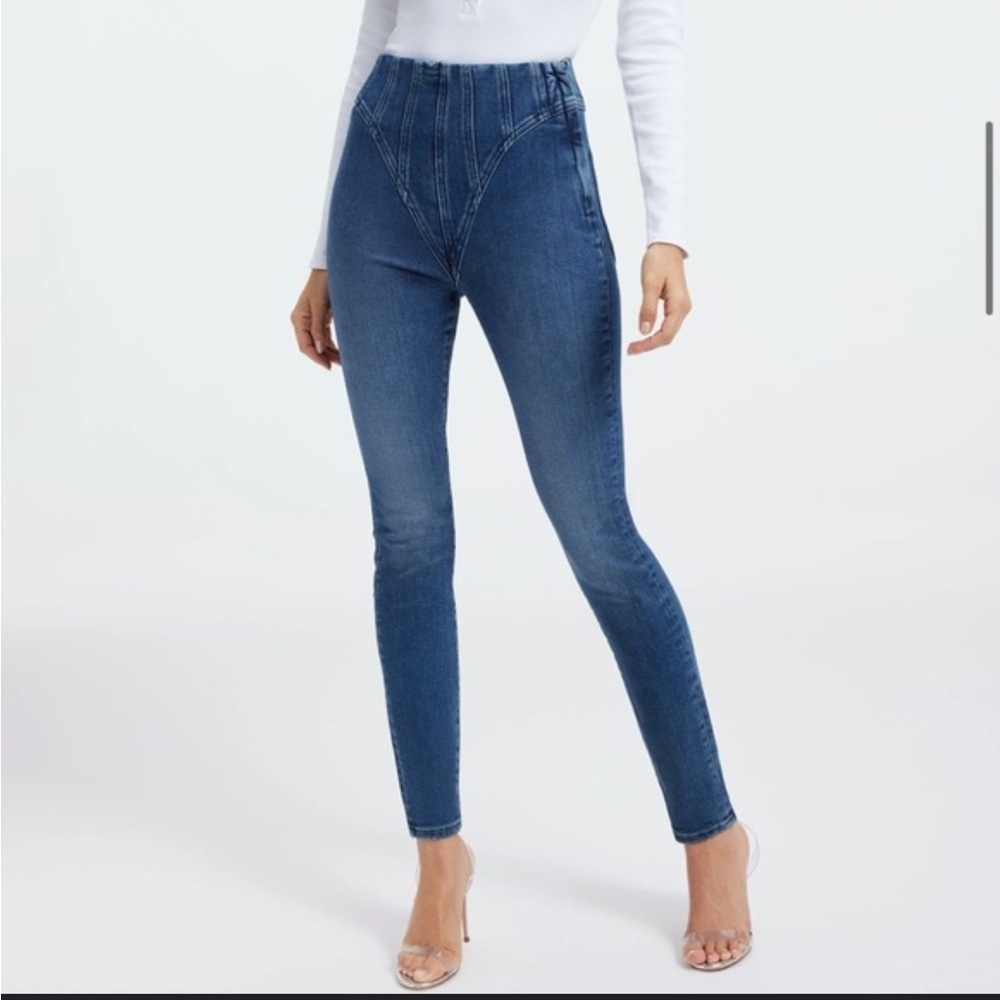 Good American good legs mega compression jeans 4/27